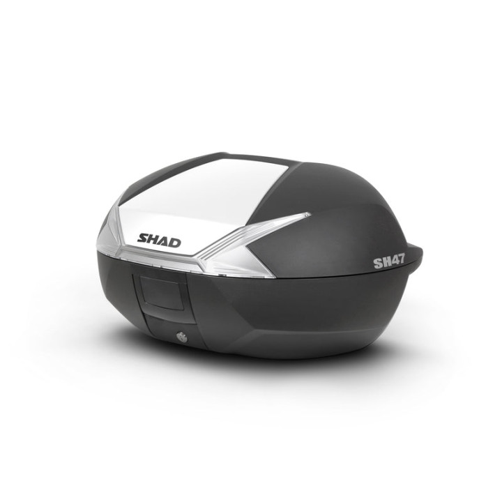 Couvercle SHAD sh47 blanc | Oxmoto
