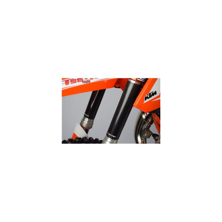 Protections de fourche Scar carbone 220X45mm | Oxmoto