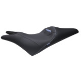 Selle SHAD comfort seat - noir/coutures bleu | Oxmoto