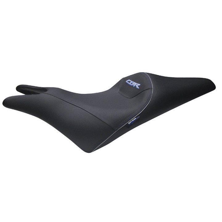 Selle SHAD comfort seat - noir/coutures bleu | Oxmoto