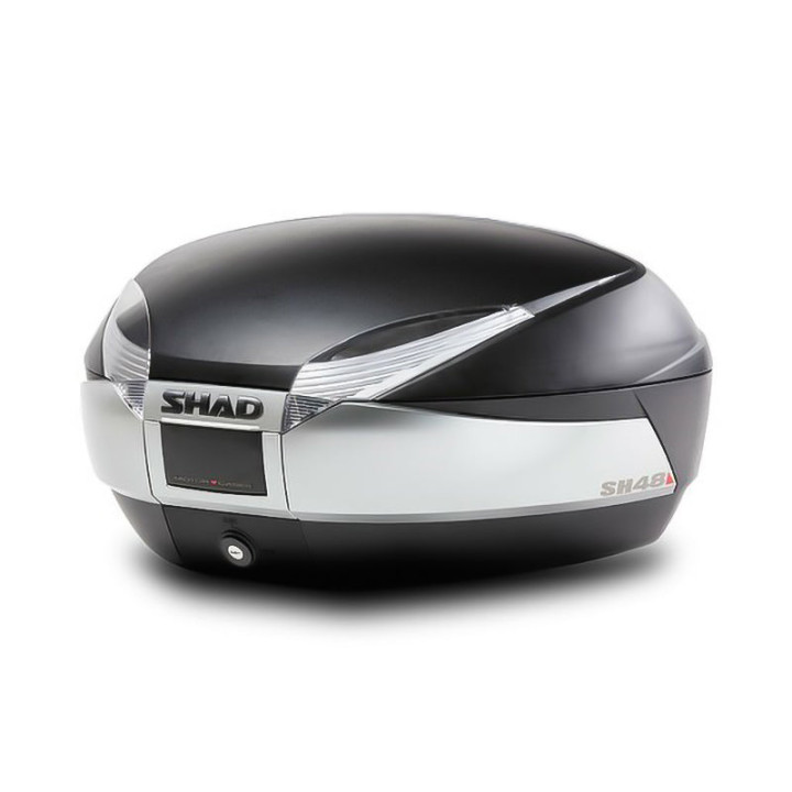 Top case SHAD sh48 - noir/titane | Oxmoto