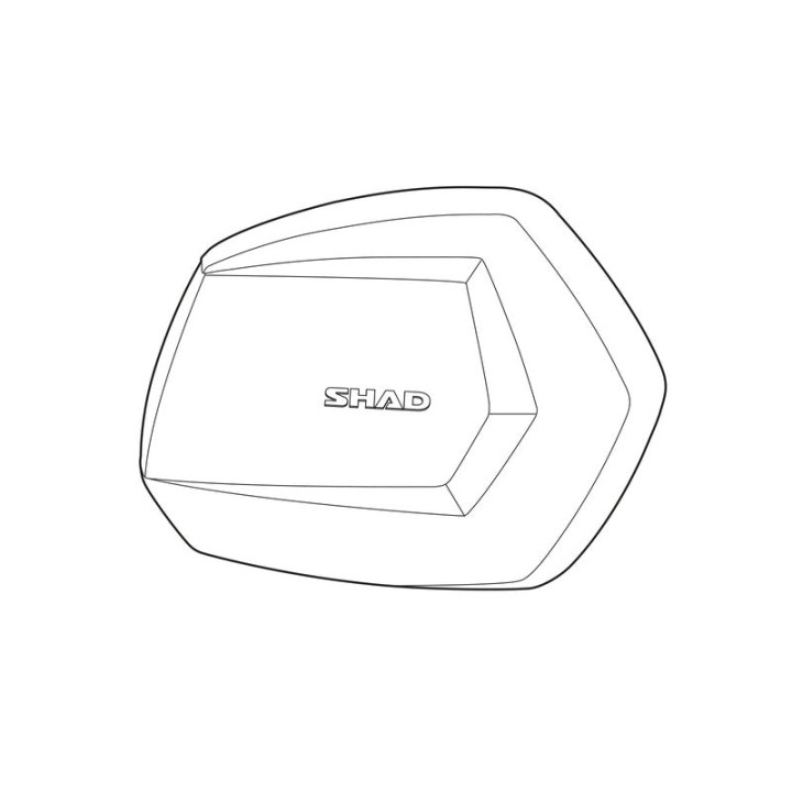 Couvercle aluminium SHAD sh35 droit | Oxmoto