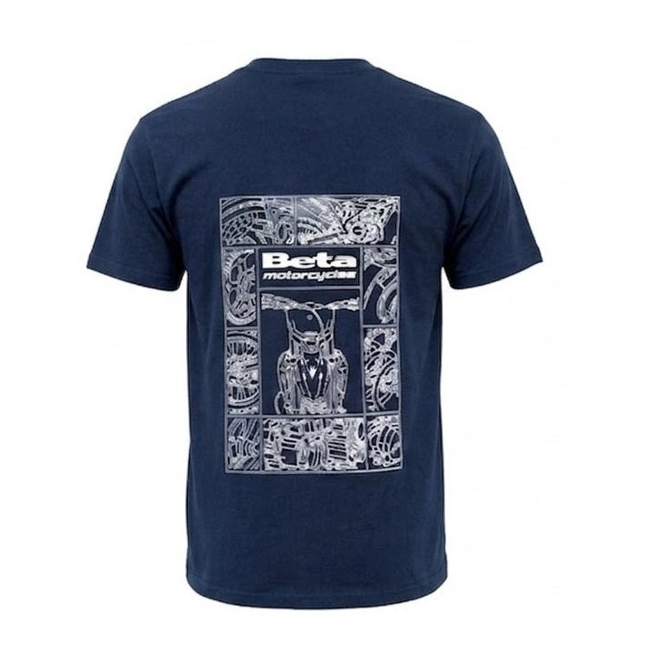 T-shirt paddock Beta rx bleu | Oxmoto