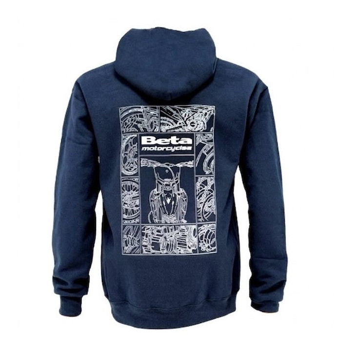 Sweat paddock Beta rx bleu | Oxmoto