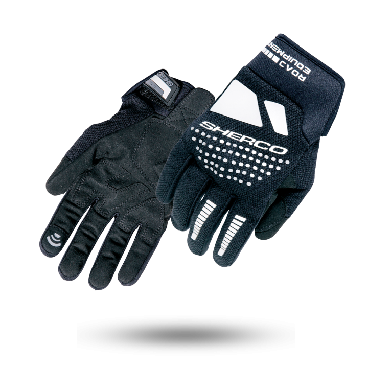 Gants route sherco new road noir/blanc | Oxmoto