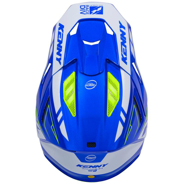 Casque KENNY titanium graphic candy bleu | Oxmoto