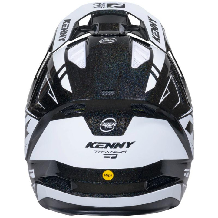Casque KENNY titanium graphic noir | Oxmoto