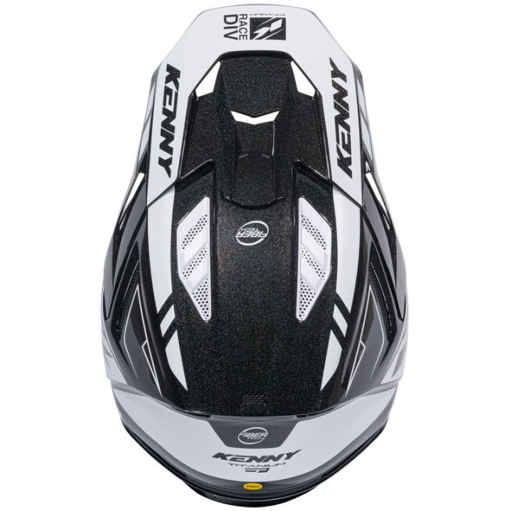Casque KENNY titanium graphic noir | Oxmoto