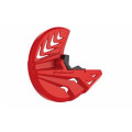 Protection de bas de fourche + disque Polisport rouge Honda crf450/250r