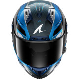 Casque intégral SHARK aeron mekarium carbone bleu argent 2026
