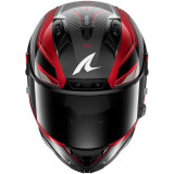 Casque intégral SHARK aeron mekarium carbone rouge argent 2026