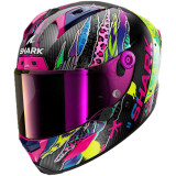 Casque intégral SHARK aeron fawn carbone violet jaune 2026