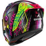Casque intégral SHARK aeron fawn carbone violet jaune 2026