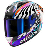 Casque intégral SHARK aeron speed-fancy carbone blanc orange 2026