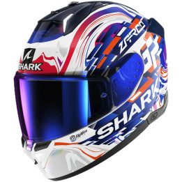 Casque intégral SHARK skwal i3 replica zarco gp de france blanc violet bleu 2026