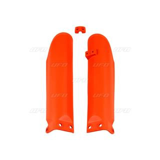 Protège fourche UFO orange fluo KTM sx85 | Oxmoto