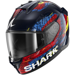 Casque intégral SHARK d-skwal 3 speed-vib bleu rouge 2026