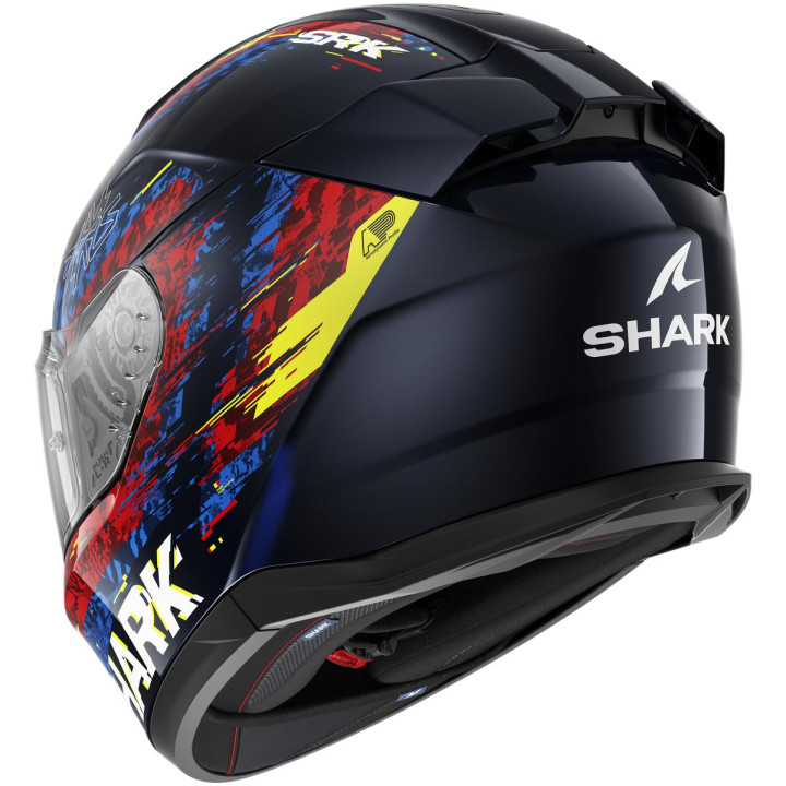 Casque intégral SHARK d-skwal 3 speed-vib bleu rouge 2026
