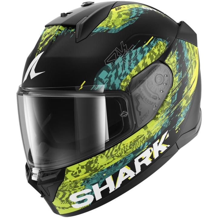 Casque intégral SHARK d-skwal 3 speed-vib noir vert bleu 2026