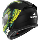 Casque intégral SHARK d-skwal 3 speed-vib noir vert bleu 2026