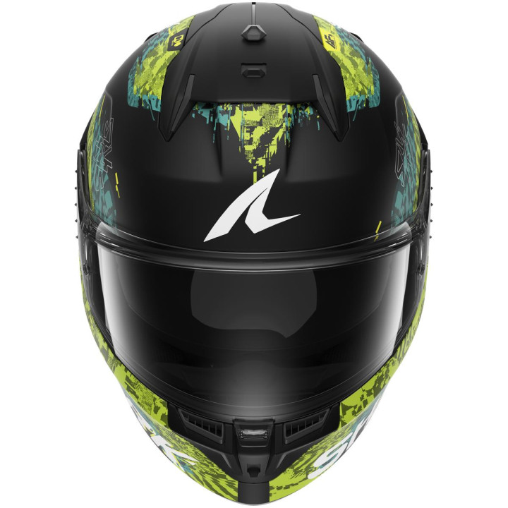 Casque intégral SHARK d-skwal 3 speed-vib noir vert bleu 2026