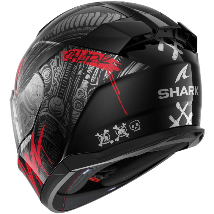 Casque intégral SHARK d-skwal 3 shiever noir anthracite rouge 2026