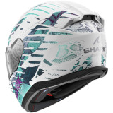 Casque intégral SHARK d-skwal 3 reptaia blanc 2026 | Oxmoto