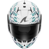 Casque intégral SHARK d-skwal 3 reptaia blanc 2026 | Oxmoto