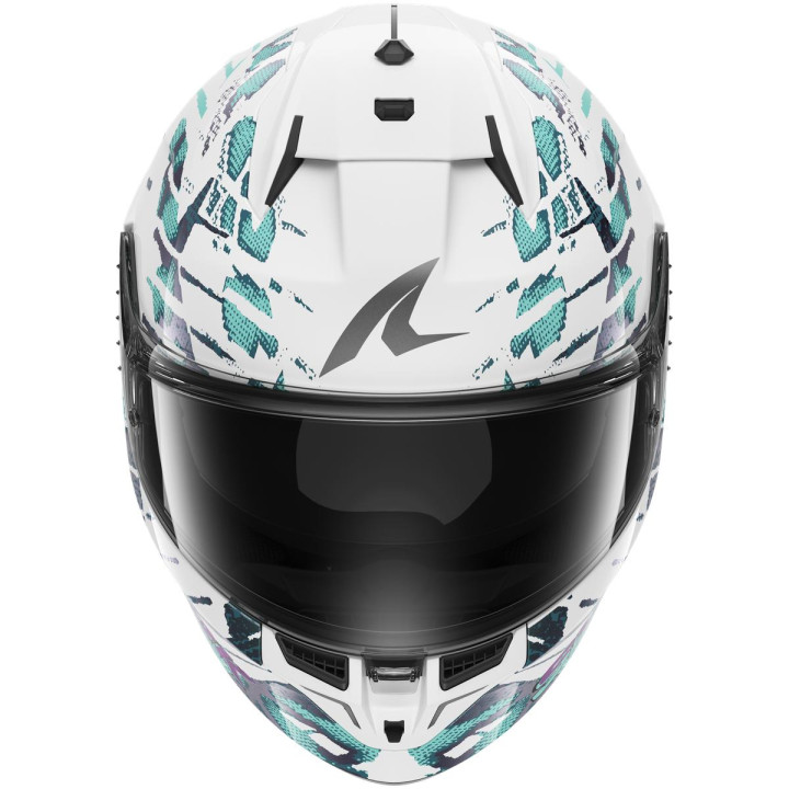Casque intégral SHARK d-skwal 3 reptaia blanc 2026 | Oxmoto