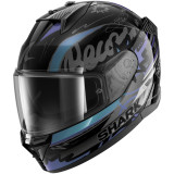 Casque intégral SHARK d-skwal 3 streetrush noir vert chrome 2026