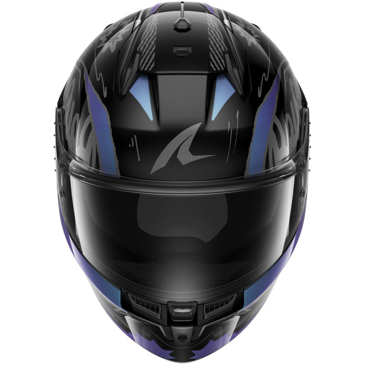 Casque intégral SHARK d-skwal 3 streetrush noir vert chrome 2026