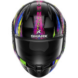 Casque intégral SHARK d-skwal 3 fawn noir violet jaune 2026