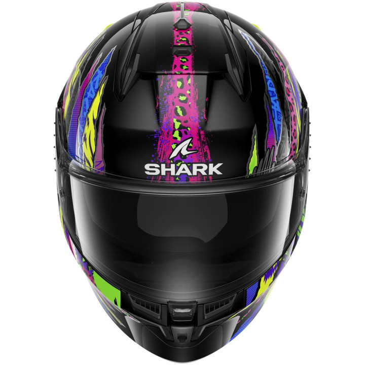 Casque intégral SHARK d-skwal 3 fawn noir violet jaune 2026