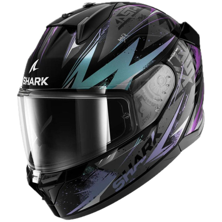 Casque intégral SHARK d-skwal 3 blast-r noir vert 2026