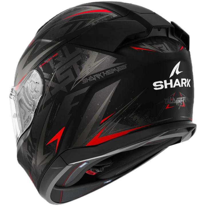 Casque intégral SHARK d-skwal 3 blast-r noir anthracite rouge 2026