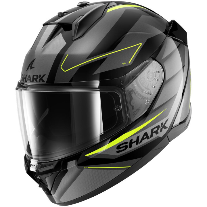 Casque intégral SHARK d-skwal 3 sizler noir anthracite jaune 2026