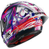 Casque intégral SHARK aeron-gp fim racing #1 replica zarco signature carbone blanc violet 2026