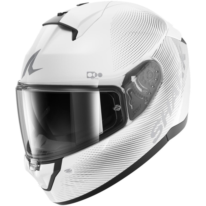 Casque intégral SHARK ridill 2 sp lyne blanc argent 2026