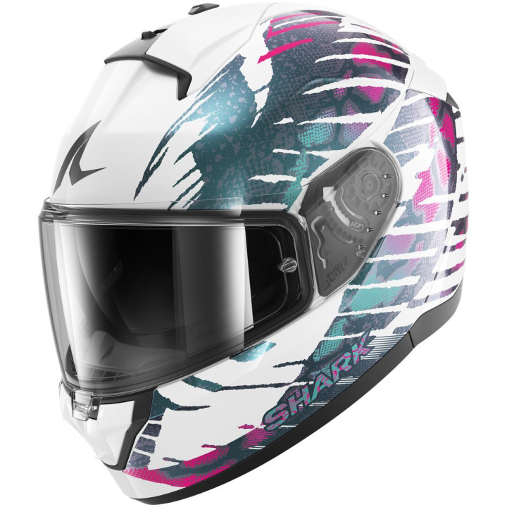 Casque intégral SHARK ridill 2 reptaia blanc violet 2026