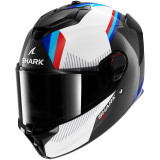 Casque intégral SHARK spartan gt pro dokhta carbon carbone blanc bleu 2026