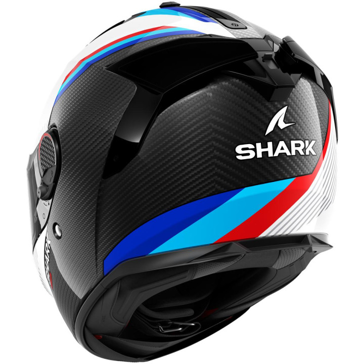 Casque intégral SHARK spartan gt pro dokhta carbon carbone blanc bleu 2026