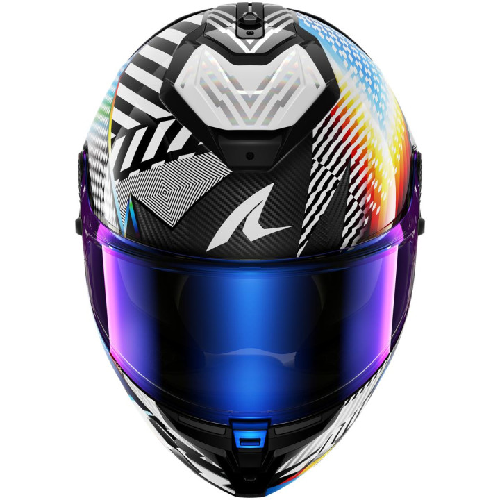 Casque intégral SHARK spartan gt pro carbon sthyr carbone blanc 2026
