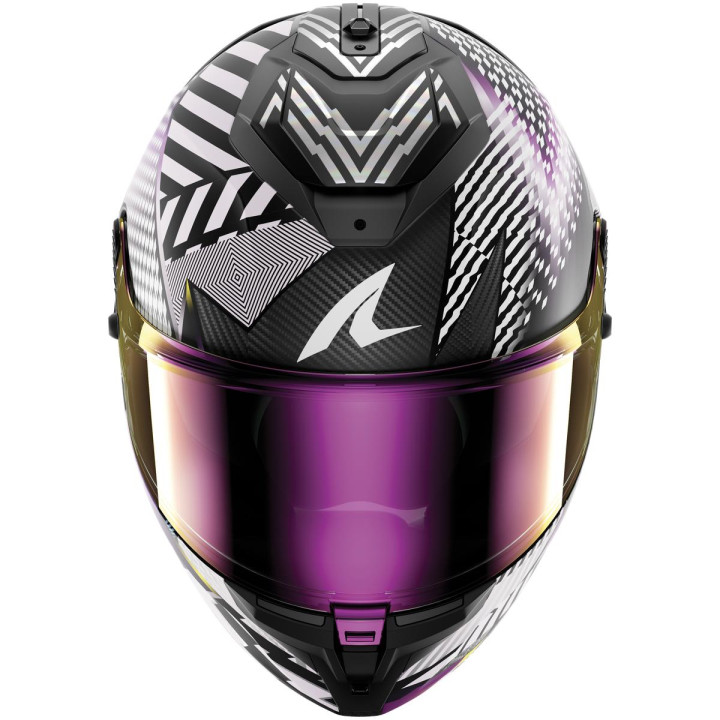Casque intégral SHARK spartan gt pro carbon sthyr carbone violet 2026