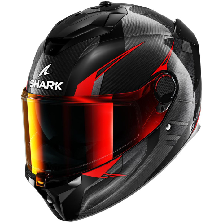 Casque intégral SHARK spartan gt pro kultram carbon carbone noir rouge 2026