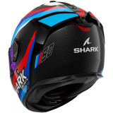 Casque intégral SHARK spartan gt pro carbon guintoli carbone bleu rouge 2026