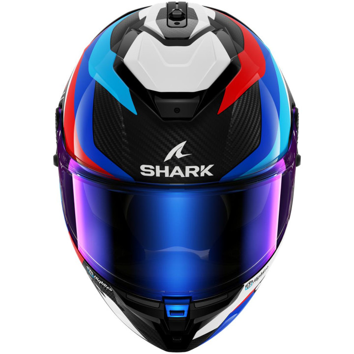Casque intégral SHARK spartan gt pro carbon guintoli carbone bleu rouge 2026