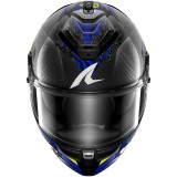 Casque intégral SHARK spartan gt pro carbon speed-vib carbone anthracite bleu 2026
