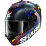 Casque intégral SHARK spartan gt pro carbon speed-vib carbone bleu rouge 2026