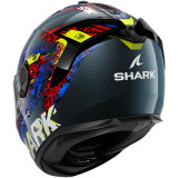 Casque intégral SHARK spartan gt pro carbon speed-vib carbone bleu rouge 2026