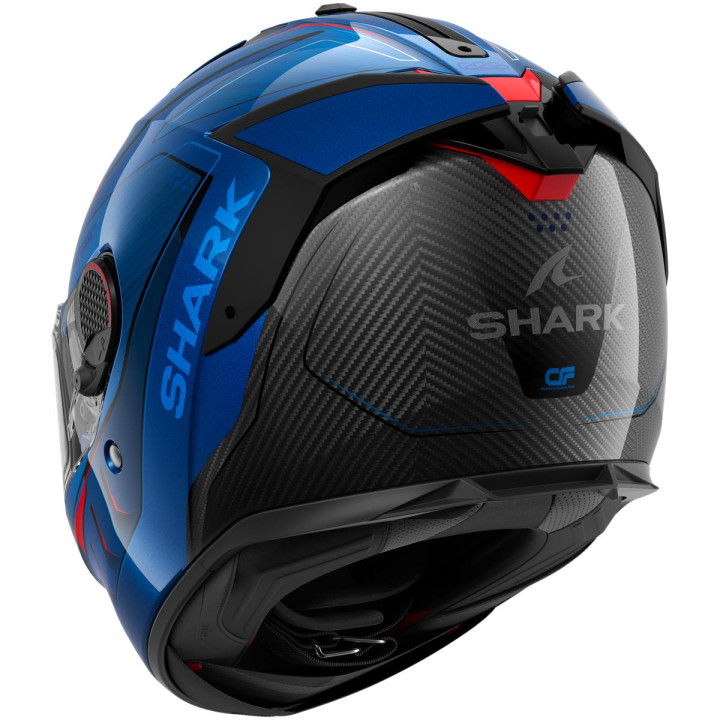 Casque intégral SHARK spartan gt pro carbon mekarium carbone bleu orange 2026